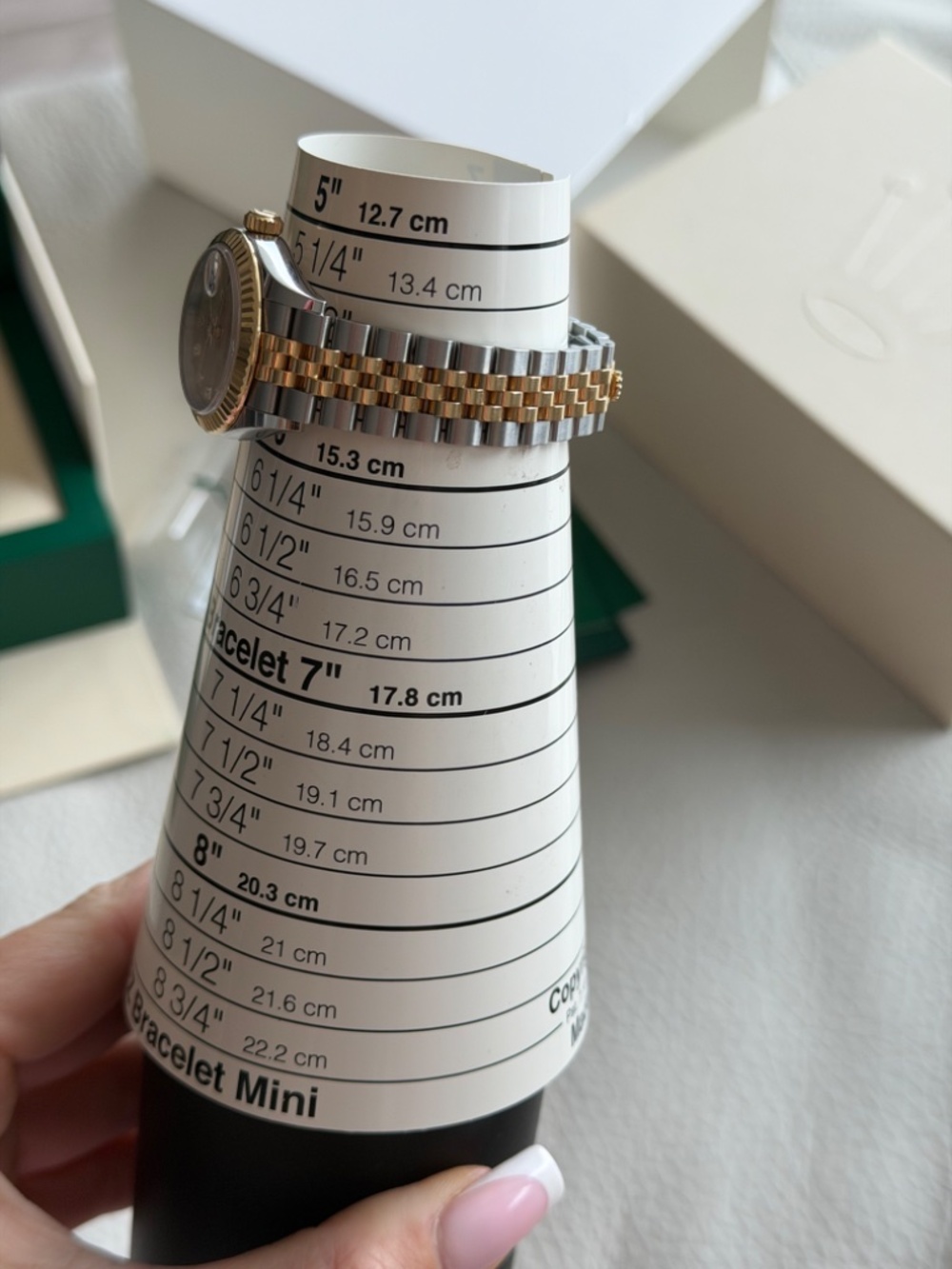 Rolex Lady-Datejust Two Tone Ref 279173 Champagne Diamond Dial 28 mm Box &Papers - Picture 13 of 17